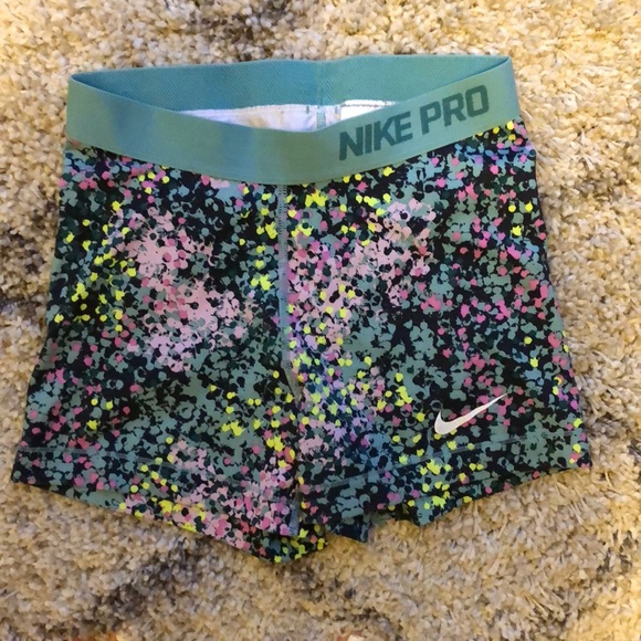 floral nike pro shorts